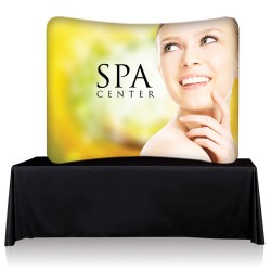 8ft. EZ Tube Trade Show Display – Curve Graphic Package