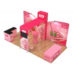 10x20ft Custom Trade Show Booth Q