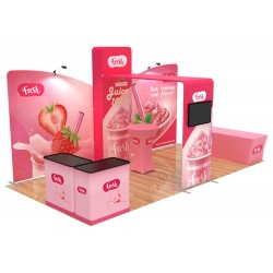 10x20ft Custom Trade Show Booth Q