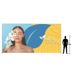 20ft x 10ft EZ Tube Straight Fabric Trade Show Display