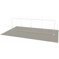 25ft EZ Tube Straight Fabric Trade Show Display