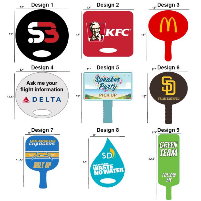 Hand Held Signs | Lollipop/Paddle Event Signs Hand Held Signs | Lollipop/Paddle Event Signs