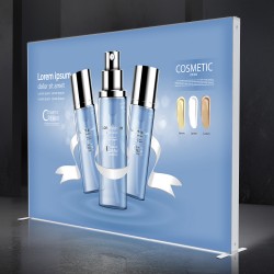 10ft SEG Backlit Fabric Trade Show Display
